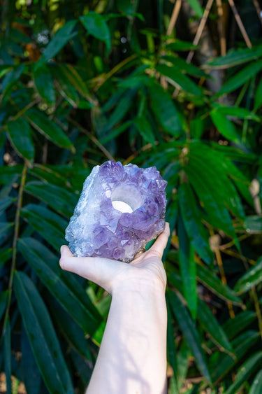 Amethyst Candle Holder
